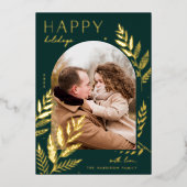 Winter Laurel | Prettige feestdagen Foto (Voorkant)