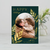 Winter Laurel | Prettige feestdagen Foto (Staand Voorkant)