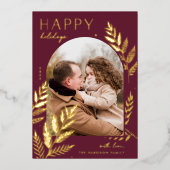 Winter Laurel | Prettige feestdagen Foto (Voorkant)