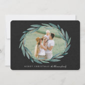 Winter Laurel | Vakantieknopkaart Feestdagenkaart (Voorkant)