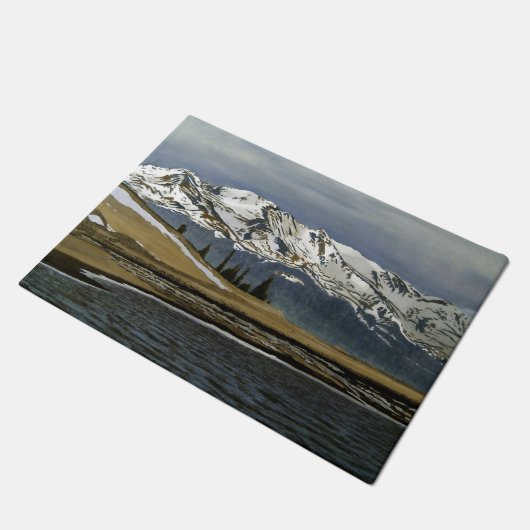 Winter Leadville Colorado — Landschap Deurmat (Schuin)