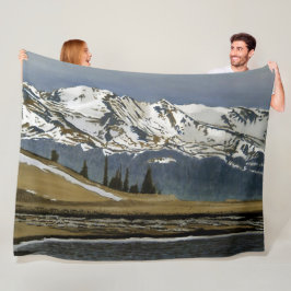 Winter Leadville Colorado — Landschap Fleece Deken