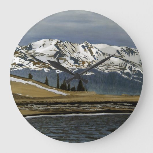 Winter Leadville Colorado — Landschap Grote Klok (Voorkant)