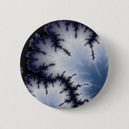 Winter Leaf Ronde Button 5,7 Cm (Voorkant)