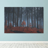 Winter Leaves Canvas Afdrukken (Insitu (Houten vloer))