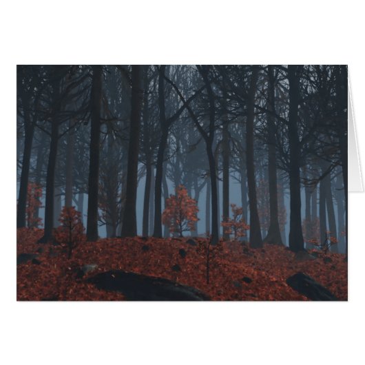 Winter Leaves Card (Voorkant Horizontaal)