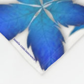 Winter Leaves Fleece Blanket Deken (Hoek)