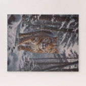Winter Leopard Puzzel (Horizontaal)