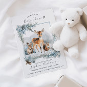 Winter Leuke Dieren Modern Baby shower Kaart