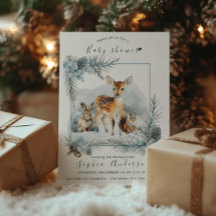 Winter Leuke Dieren Modern Baby shower