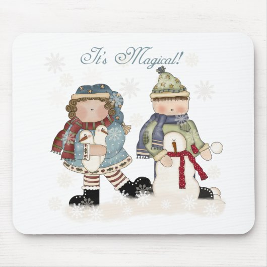 Winter Leuke T-shirts en cadeaus Muismat (Voorkant)