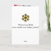 WINTER LIEFDESBUI / Gelukkig Valentijnsdag Feestdagen Kaart (Achterkant)