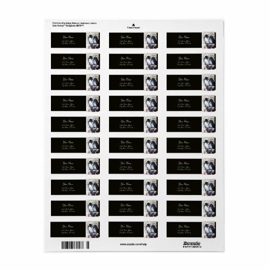 WINTER LIEFDESVOGELS ETIKET (Full Sheet)