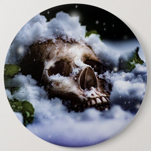Winter Life IV Ronde Button 6,0 Cm (Voorkant)