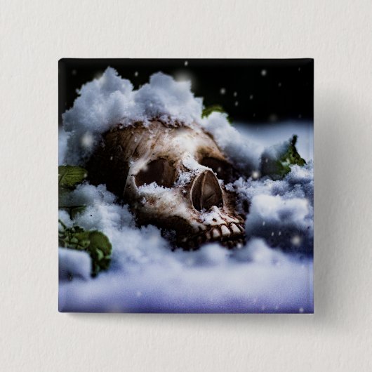 Winter Life IV Vierkante Button 5,1 Cm (Voorkant)