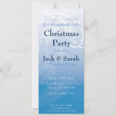 Winter Light Sparkle Holiday Party Invitation Kaart (Achterkant)
