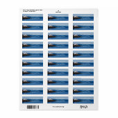 Winter Lighthouse Return Address Label (Full Sheet)