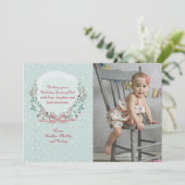 Winter Lijst Foto Vakantie Kaart (Staand voorkant)