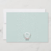 Winter Lijst Foto Vakantie Kaart (Achterkant)