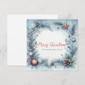 Winter Lijst Kerst Feestdagenkaart (Voorkant / Achterkant)