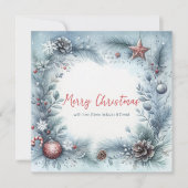Winter Lijst Kerst Feestdagenkaart (Voorkant)