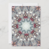 Winter Lijst Kerstfeest Uitnodiging (Achterkant)