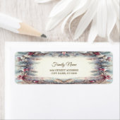 Winter Lijst Vakantie Retour Adres Label (Insitu)