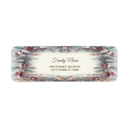 Winter Lijst Vakantie Retour Adres Label