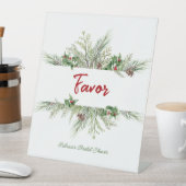 Winter Lijst Winter Wreath Vrijgezellenfeest Harte Reclamebord Met Voetstuk (Insitu)