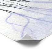 winter Lill-ulvån in de Zweedse bergen Poster (Hoek)