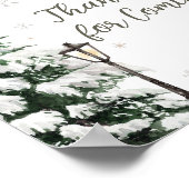 Winter Little Baby Clothes Bedankt voor je komst Poster (Hoek)