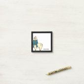 Winter Llama | Sparen de Drama voor uw Llama Post-it® Notes (Op bureau)