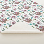 Winter Llamas Animals | Sherpa Blanket Sherpa Deken (3/4)