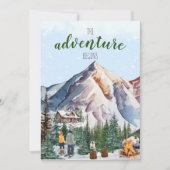 Winter Lodge in de Bergen Avontuur Begint Kaart (Voorkant)