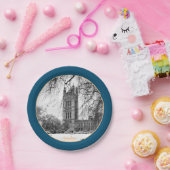Winter Londen en Westminster Palace/ bord (Feest)
