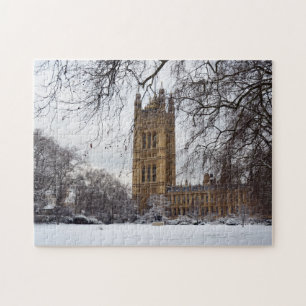 Winter Londen, Westminster Palace, Verenigd Konink Legpuzzel