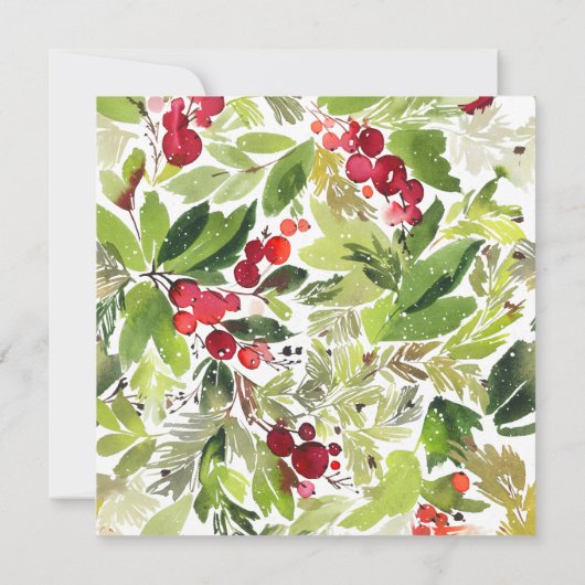 Winter loof save the date kaart (Achterkant)