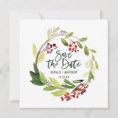 Winter loof save the date kaart (Voorkant)