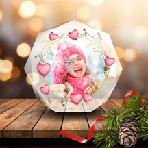 Winter Love Acrylic Crystal Photo Block