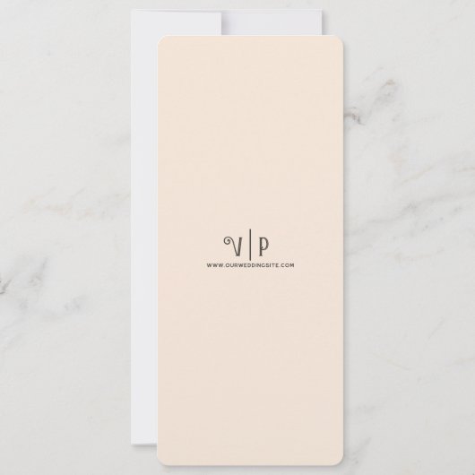 Winter Love Bird - Huwelijk Kaart (Achterkant)