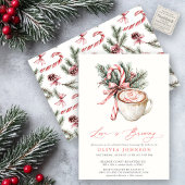 Winter Love Brewing Red Bow Vrijgezellenfeest Kaart