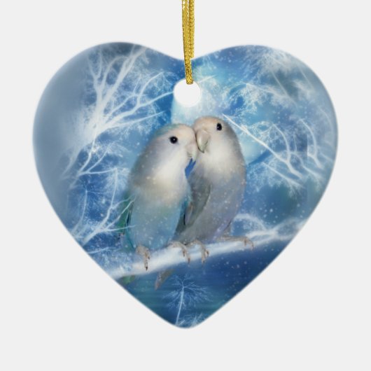 Winter Love Heart Ornament (Voorkant)