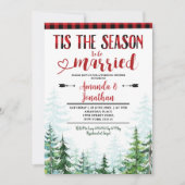 Winter Lumberjack Dit is het seizoen om te trouwen Kaart (Voorkant)