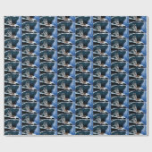 Winter Lynx Mountain Cadeaupapier (Vlak)