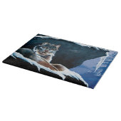 Winter Lynx Mountain Snijplank (Hoek)