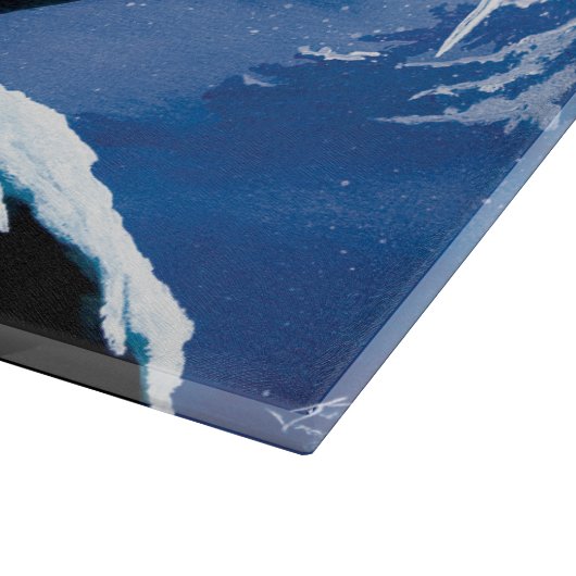 Winter Lynx Mountain Snijplank (Hoek)