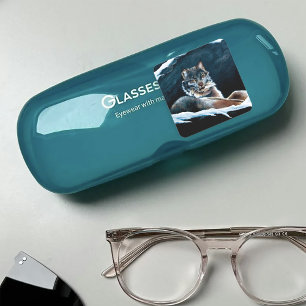 Winter Lynx Mountain Vierkante Sticker