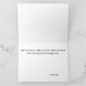 Winter maan fee blauw kaart (Binnen)