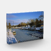 Winter Macclesfield Canal Cheshire England Fotoblokken (Links)