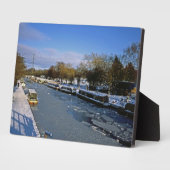 Winter Macclesfield Canal Cheshire England Fotoplaat (Zijkant)